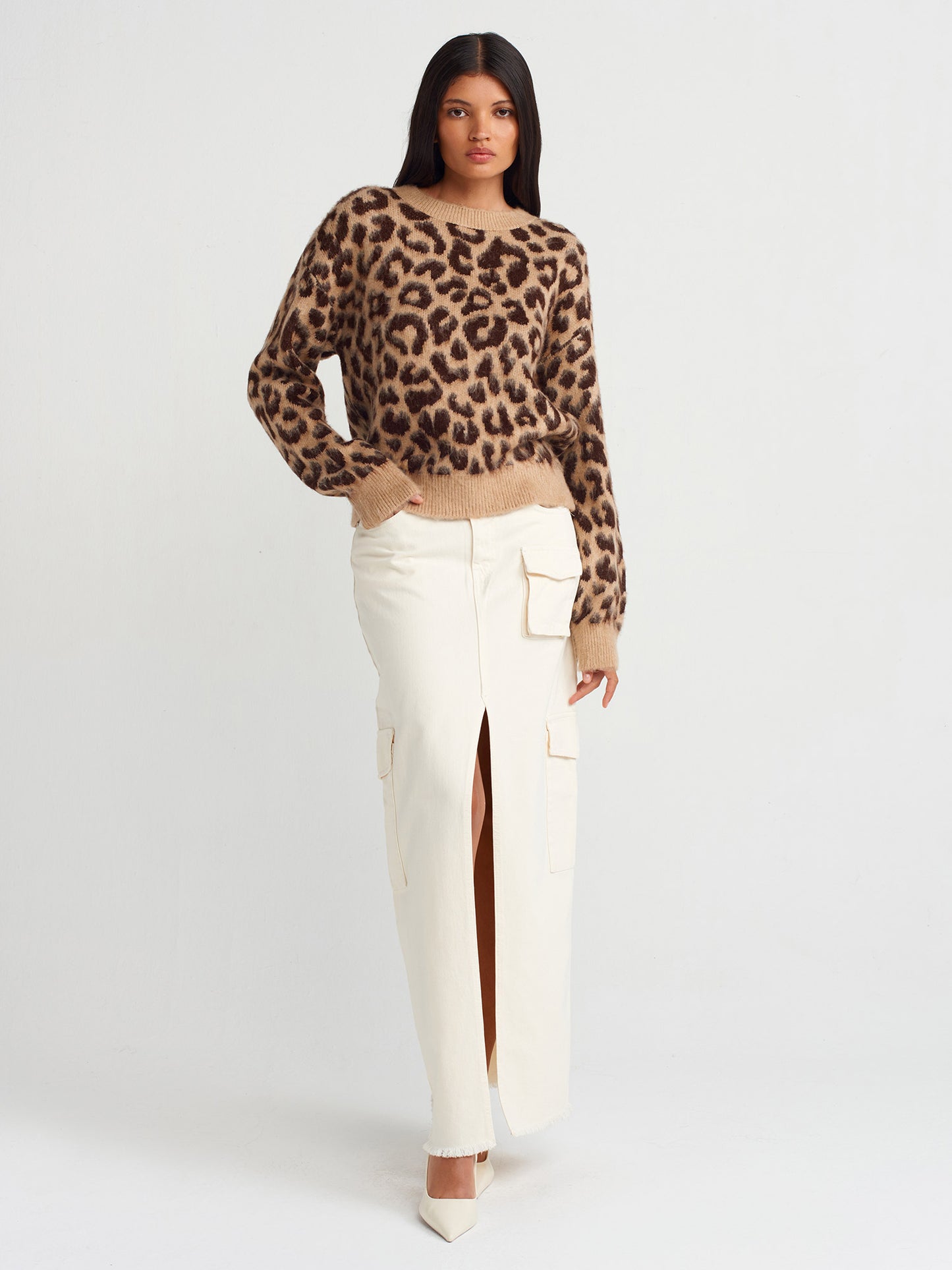 Leopardo rašto megztukas