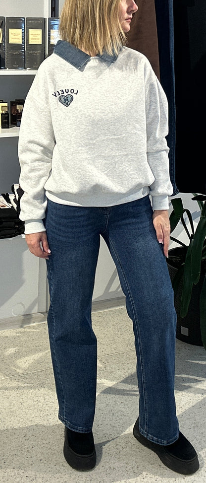 Tiesaus modelio klasikiniai džinsai