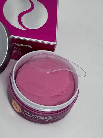 MEDI-PEEL Hyaluron Rose Peptide 9 Ampoule Eye Patch paakių pagalvėlės