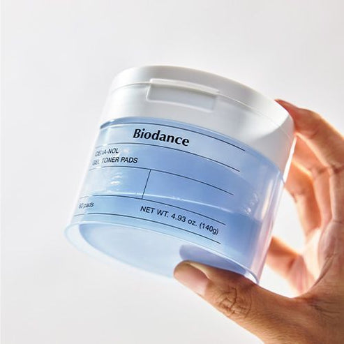 Drėkinantis veido tonikas Biodance CERA-NOL Gel Toner Pads