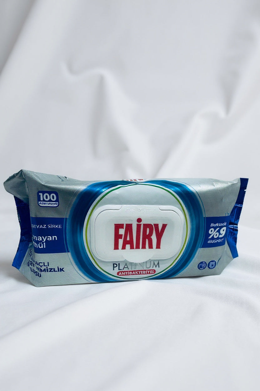 Drėgnos servetėlės Fairy Platinum, 100vnt